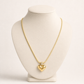 Golden Heart Pendant Necklace