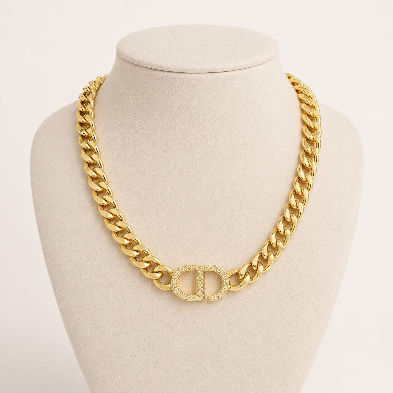 Bold Gold Link Necklace