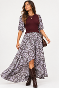 Isla Floral Print Maxi Dress
